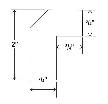 Angle Light Rail Moulding