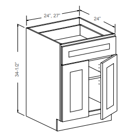 Base Cabinet With 1 Drawer & 2 Doors