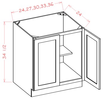 Full Height Double Door Bases