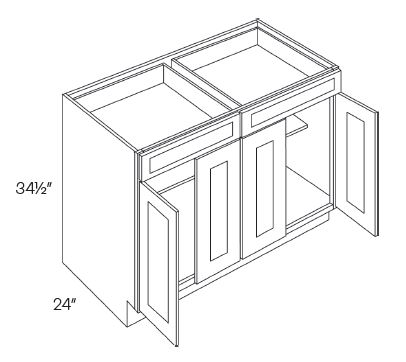 2 Drawer 4 Door Base Cabinets