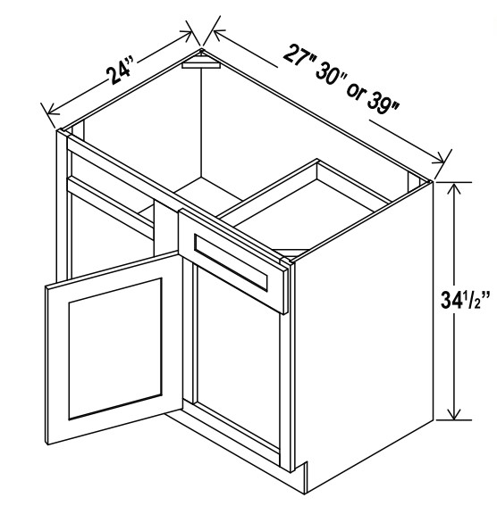 Blind Corner Bases Cabinets
