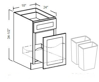 Waste Bin Base Cabinet
