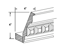 Dentil Crownwith Base Molding