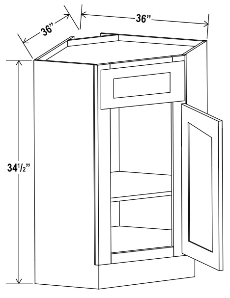 Corner Sink Base Cabinet