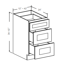 Drawer Base With 3 Drawers