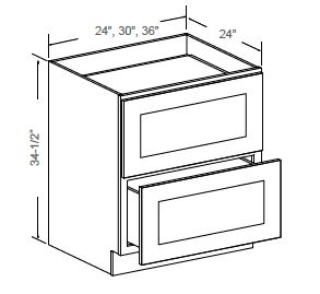 Drawer Base With 2 Drawers
