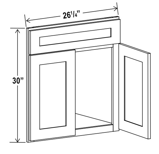Corner Sink Base Front