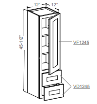 Vanity Counter Linen Cabinet