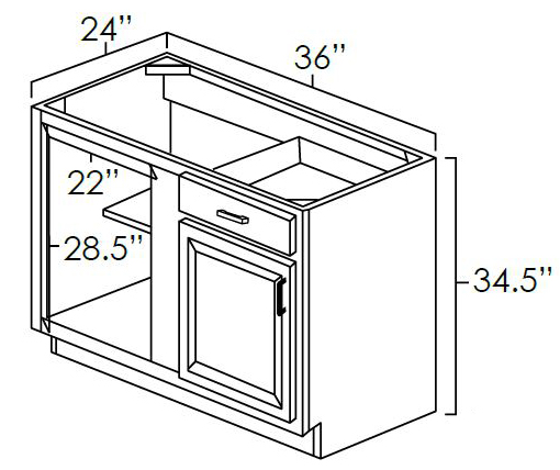 Blind Corner Base Cabinet