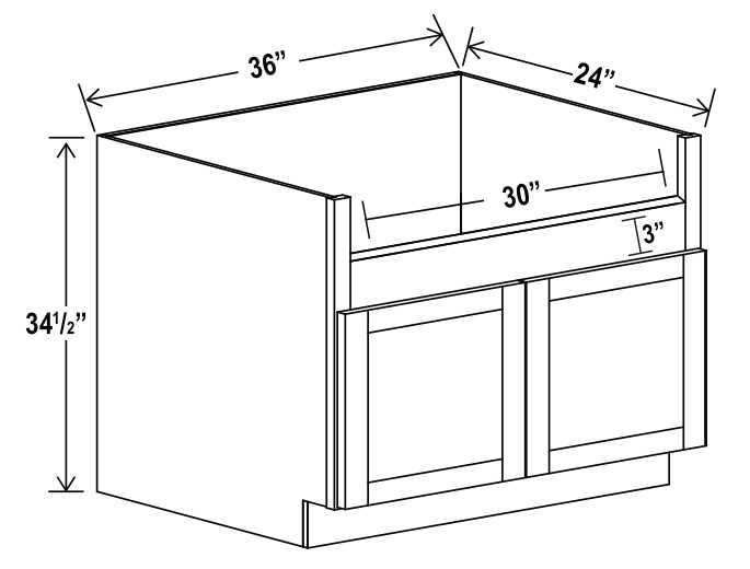 Farmhouse Sink Base