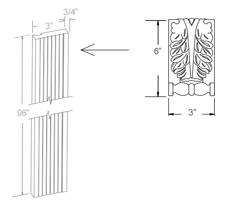 Decorative Leaf Block