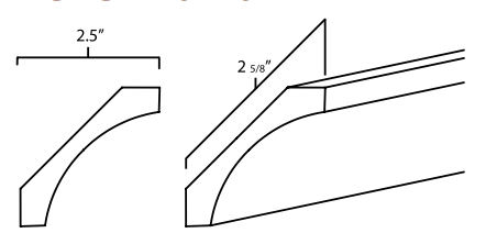 Large Cove Crown Mouldings