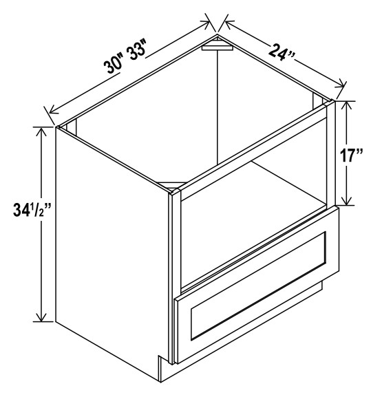 Microwave Base Cabinet