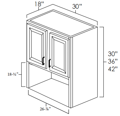 Microwave Wall Cabinet