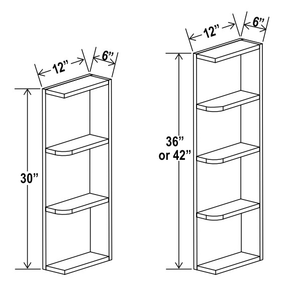 Open End Shelves-2 Shelves