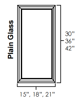 Single Glass Door ( Plain Glass )