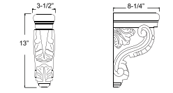 Acanthus Corbel