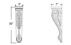 Large Acanthus Corbel