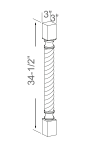 Twisted Full Turn Post