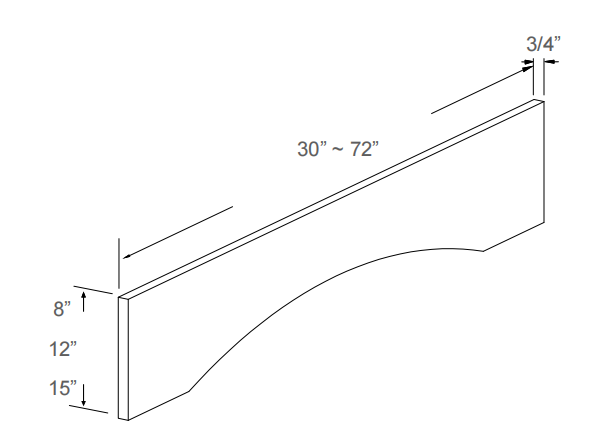 Large Arch Valance