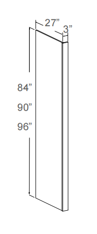 Refrigerator Panel with Return Filler