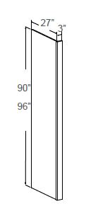 Refrigerator Panel with Return Filler