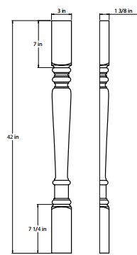 Split Corner Decorative Leg