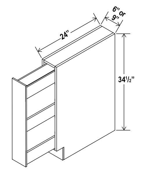 Spice Pull Base Cabinet