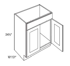 2 Door Vanity Sink Base Cabinets