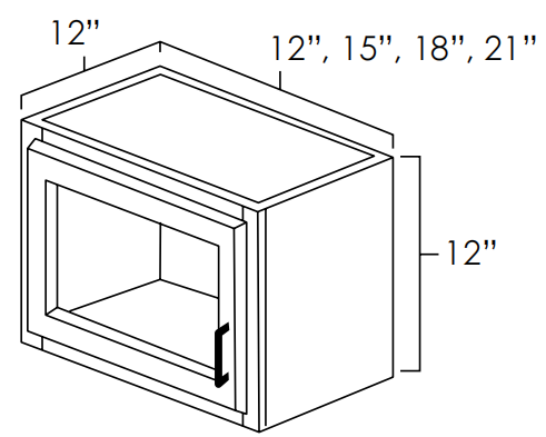 Single Decorative Stacker Wall Cabinet With Beveled Glass