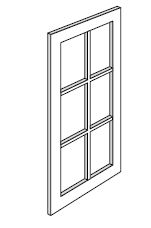 Glass Doors For Single-Door Cabinets
