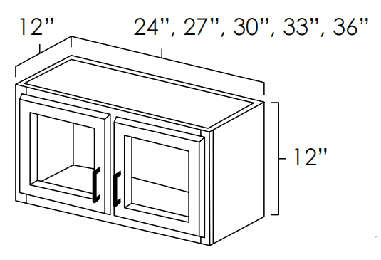 Double Decorative Stacker Wall Cabinet With Beveled Glass