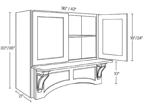 Wood Hoods Arched