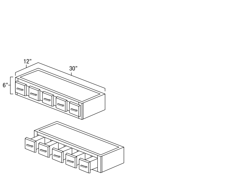 Spice Drawers Wall Cabinet